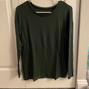 American Eagle army green plush sweater / XS